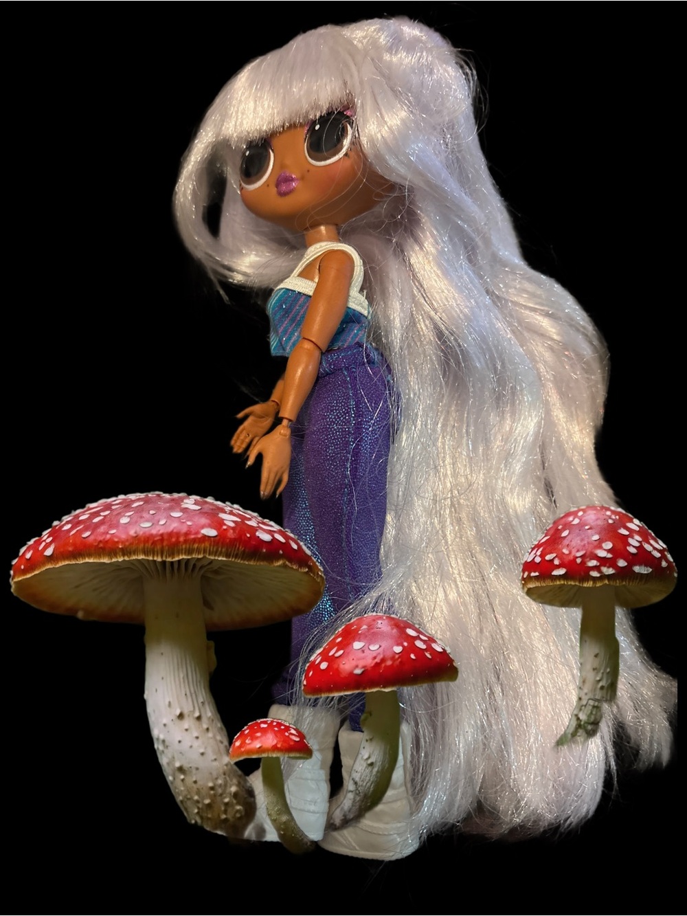 L.O.L. Surprise! White-Haired Doll with Purple Pants and White Jacket